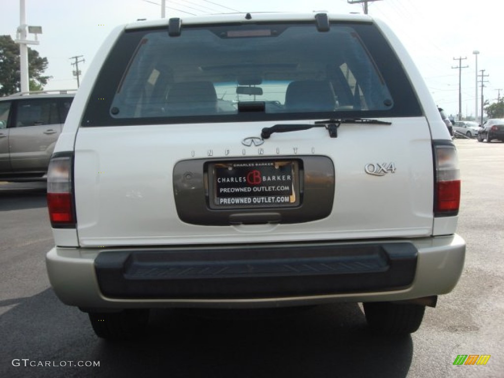 1997 QX4 4x4 - White Pearl Tri-Coat / Beige photo #4