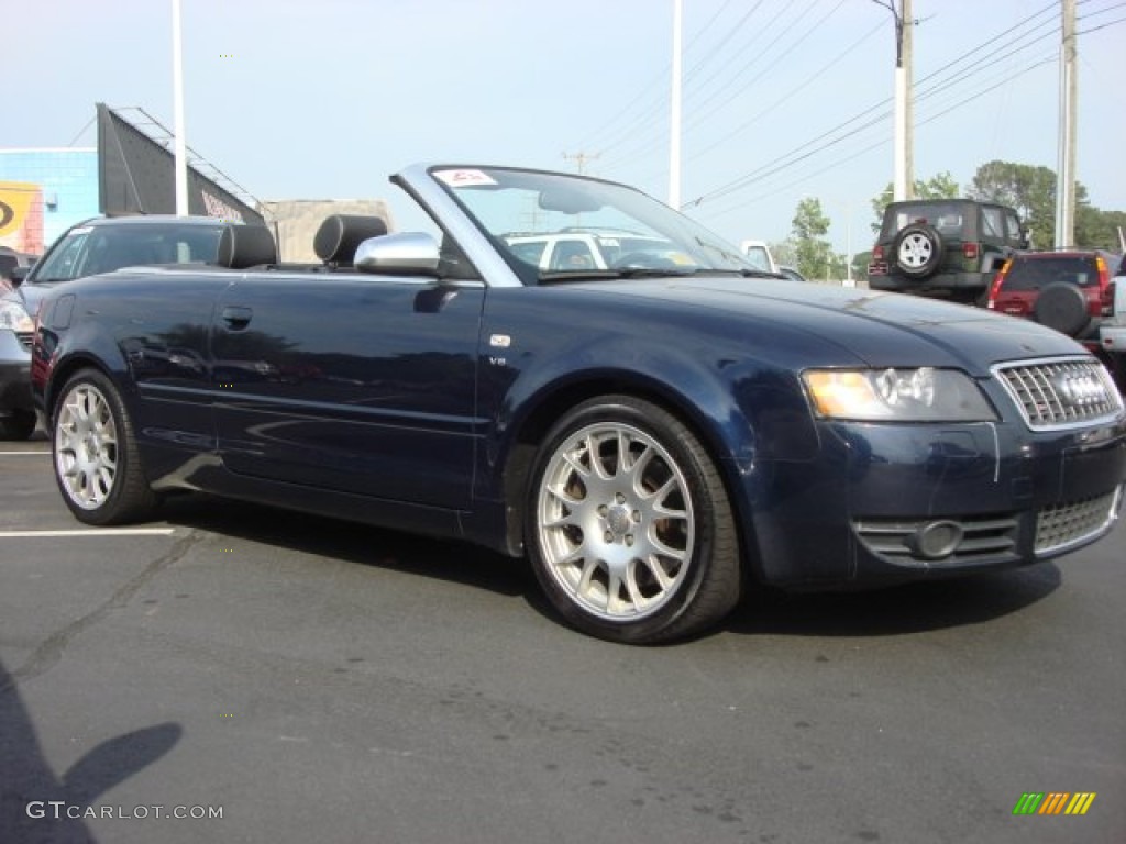 2006 S4 4.2 quattro Cabriolet - Moro Blue Pearl Effect / Black photo #2