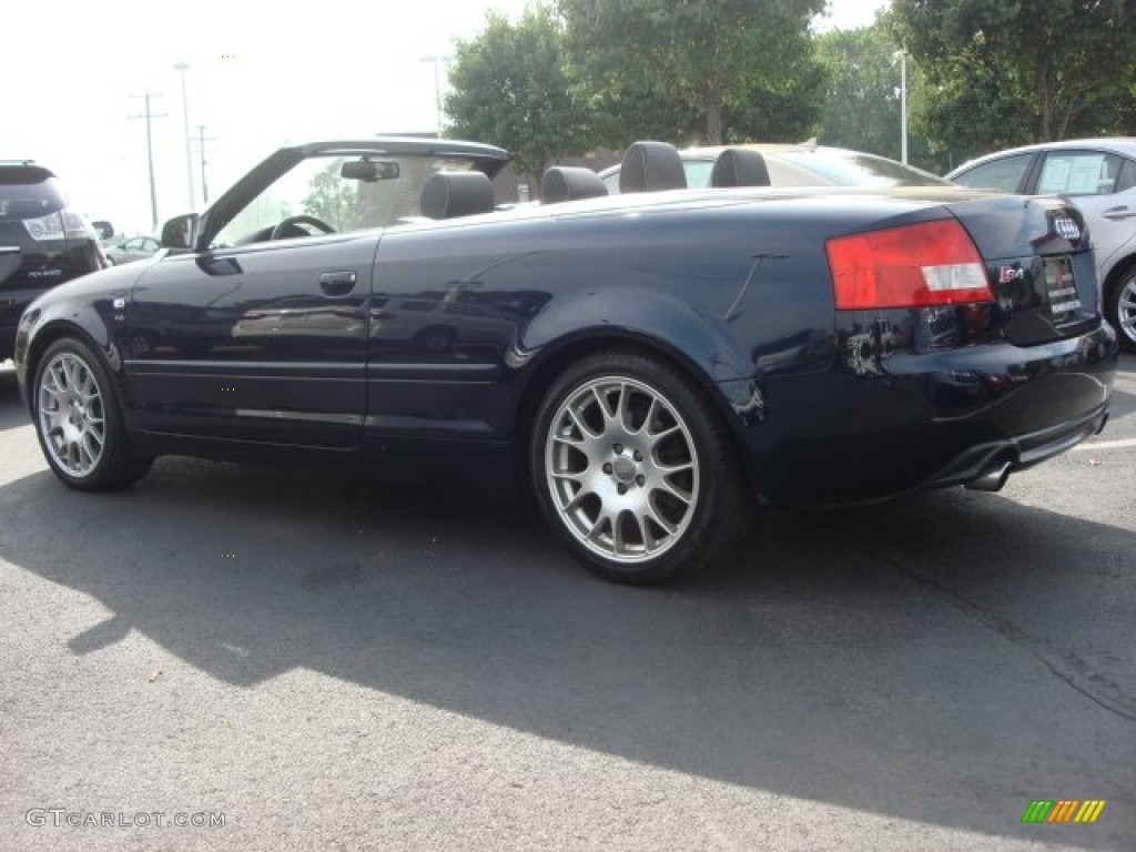 2006 S4 4.2 quattro Cabriolet - Moro Blue Pearl Effect / Black photo #4