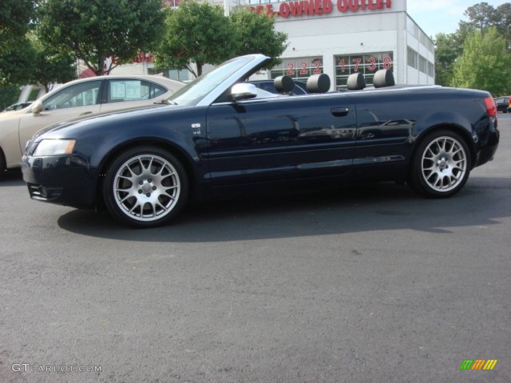 2006 S4 4.2 quattro Cabriolet - Moro Blue Pearl Effect / Black photo #5