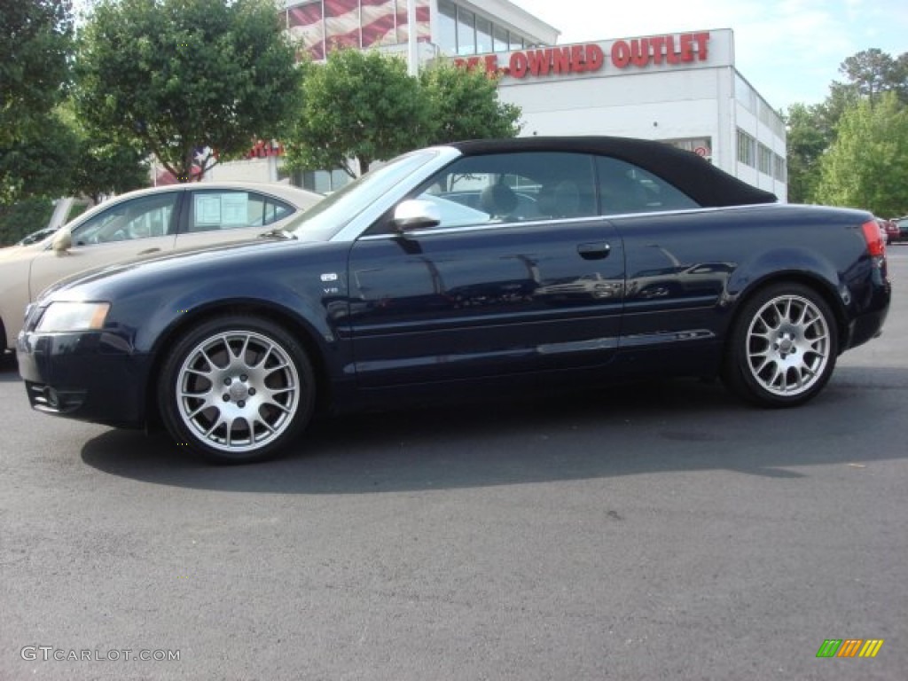 2006 S4 4.2 quattro Cabriolet - Moro Blue Pearl Effect / Black photo #24