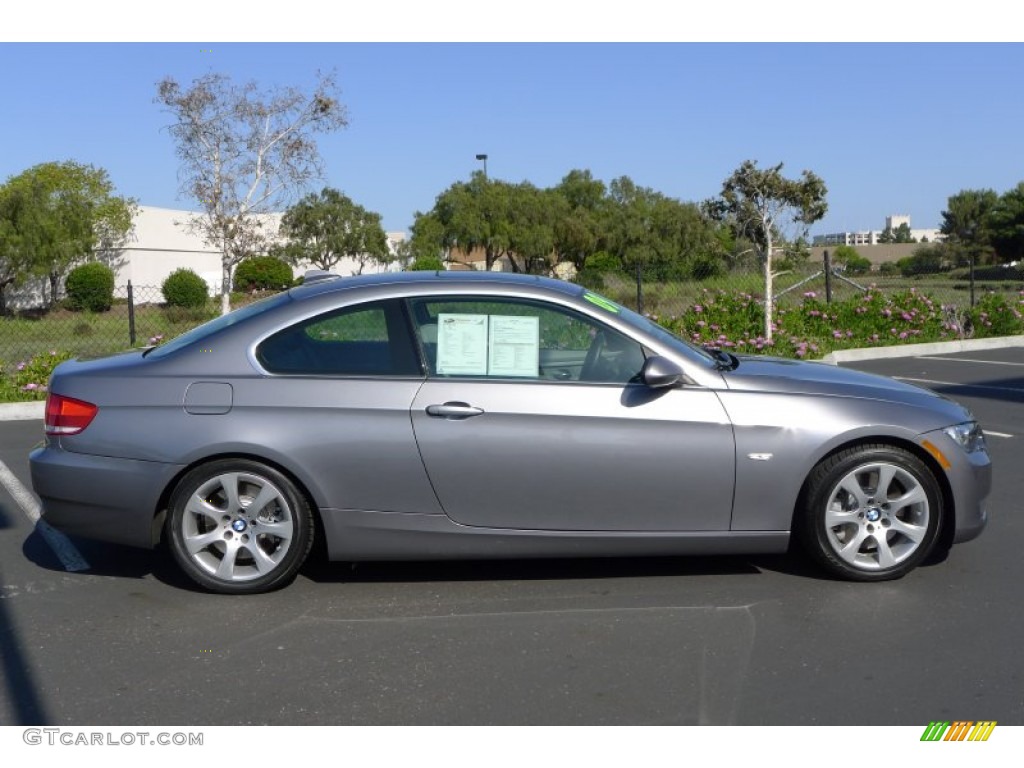 2009 3 Series 335i Coupe - Space Grey Metallic / Grey photo #3