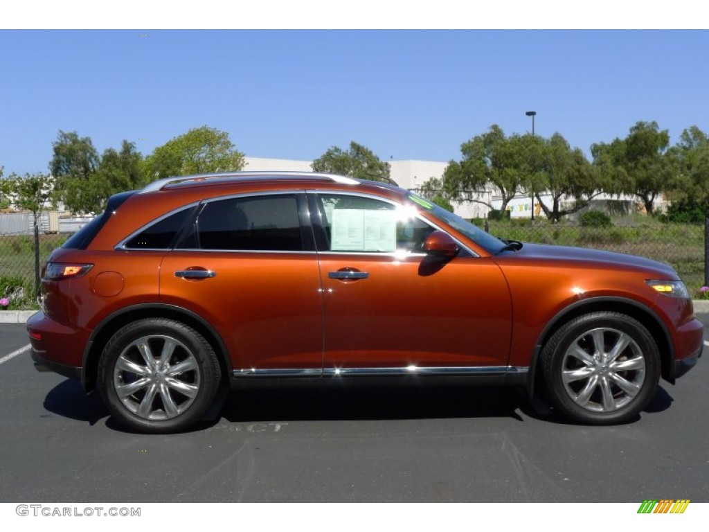 2006 FX 45 AWD - Autumn Copper Metallic / Brick/Black photo #3