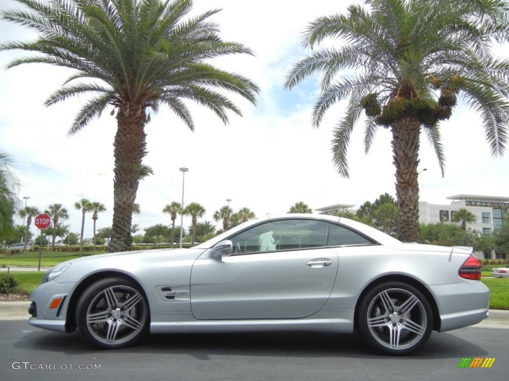 Iridium Silver Metallic 2009 Mercedes-Benz SL 63 AMG Roadster Exterior Photo #64720491
