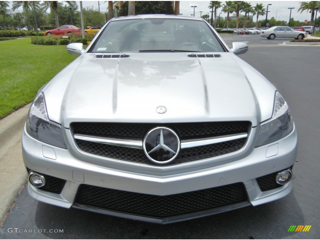 Iridium Silver Metallic 2009 Mercedes-Benz SL 63 AMG Roadster Exterior Photo #64720506