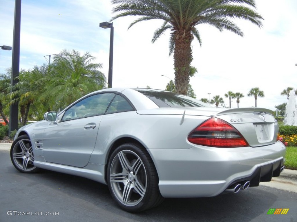 Iridium Silver Metallic 2009 Mercedes-Benz SL 63 AMG Roadster Exterior Photo #64720551