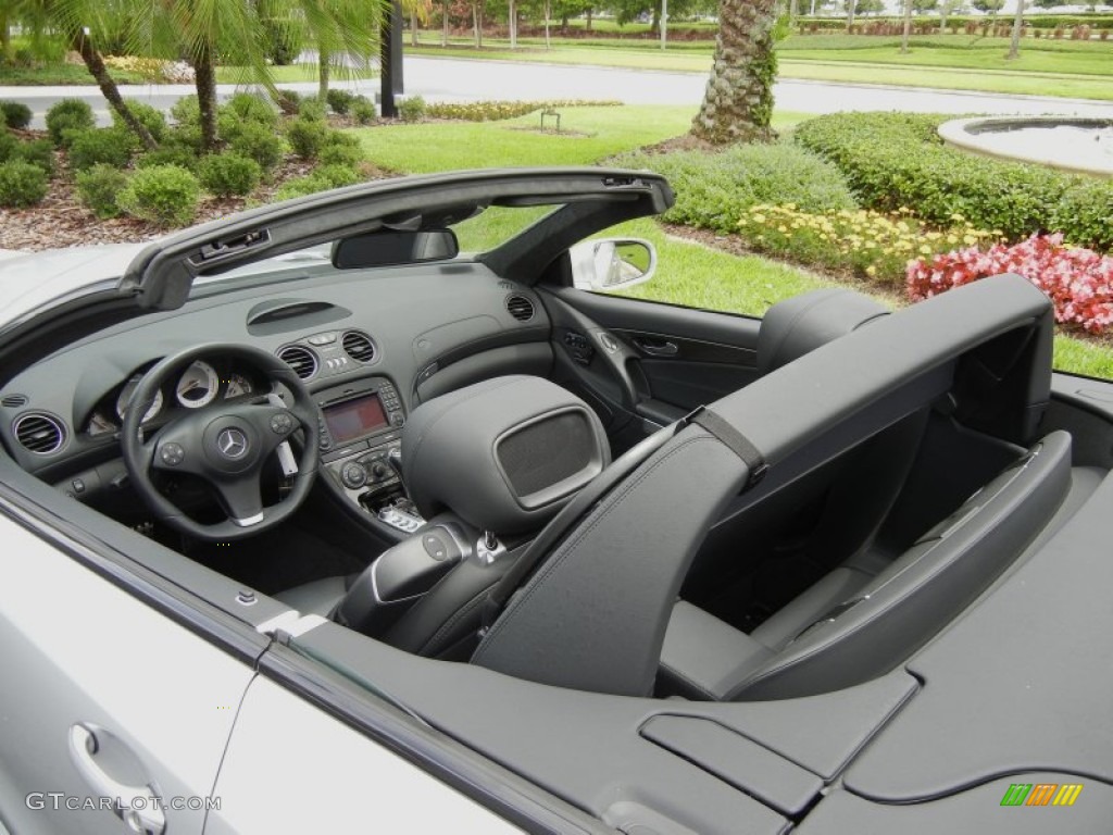Black Interior 2009 Mercedes-Benz SL 63 AMG Roadster Photo #64720580