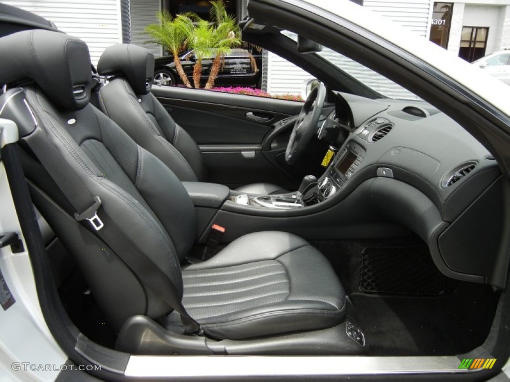 Black Interior 2009 Mercedes-Benz SL 63 AMG Roadster Photo #64720668