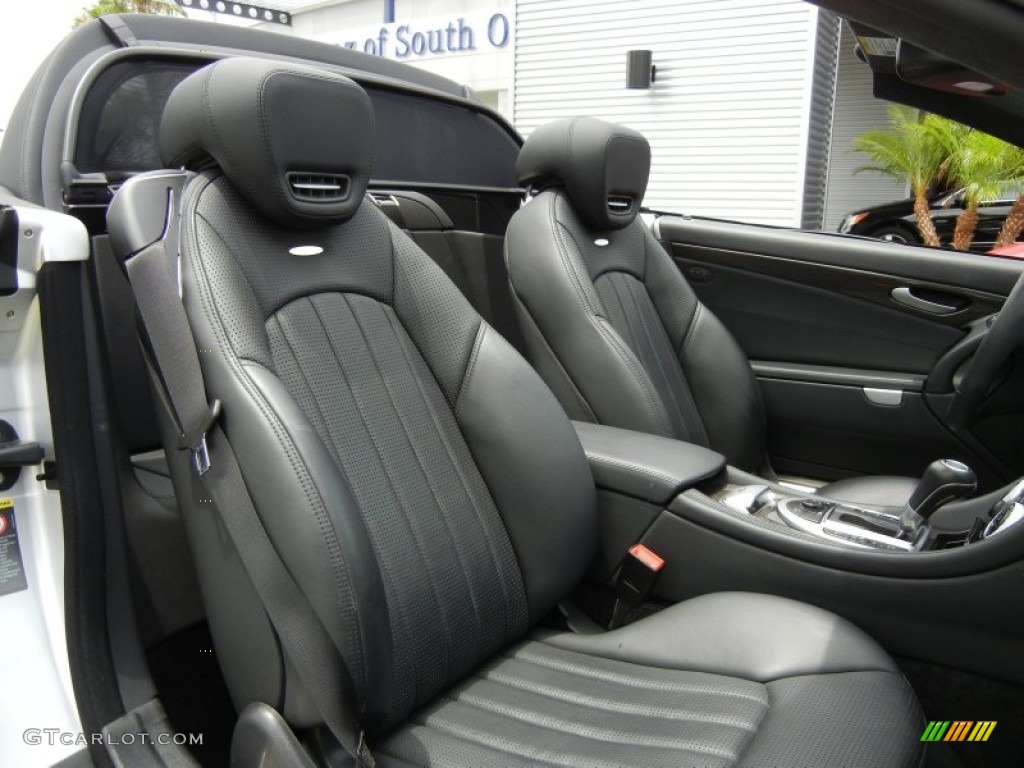 Black Interior 2009 Mercedes-Benz SL 63 AMG Roadster Photo #64720671