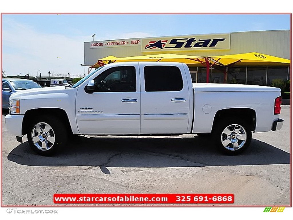 2009 Silverado 1500 LT Texas Edition Extended Cab - Summit White / Light Titanium photo #2