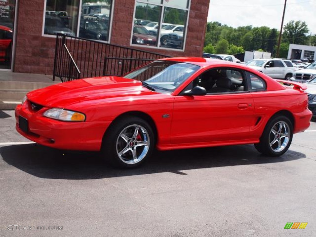 1994 Mustang GT Coupe - Rio Red / Grey photo #3