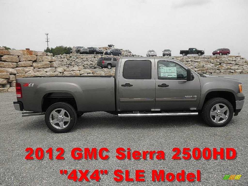 2012 Sierra 2500HD SLE Crew Cab 4x4 - Mocha Steel Metallic / Ebony photo #1