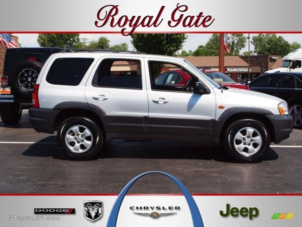 2003 Tribute LX-V6 - Satin Silver Metallic / Dark Flint Gray photo #1