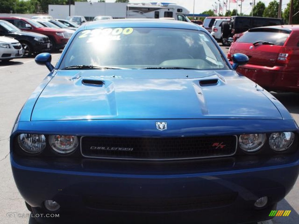 2009 Challenger R/T - Deep Water Blue Pearl Coat / Dark Slate Gray photo #10