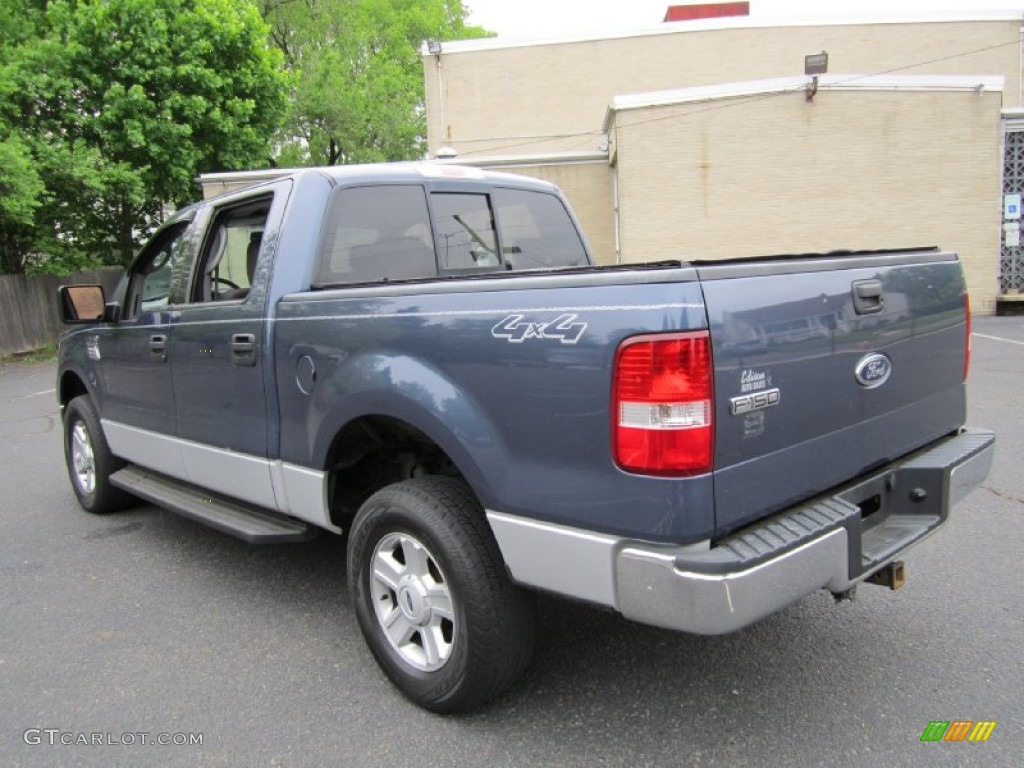 2004 F150 XLT SuperCrew 4x4 - Medium Wedgewood Blue Metallic / Medium/Dark Flint photo #5