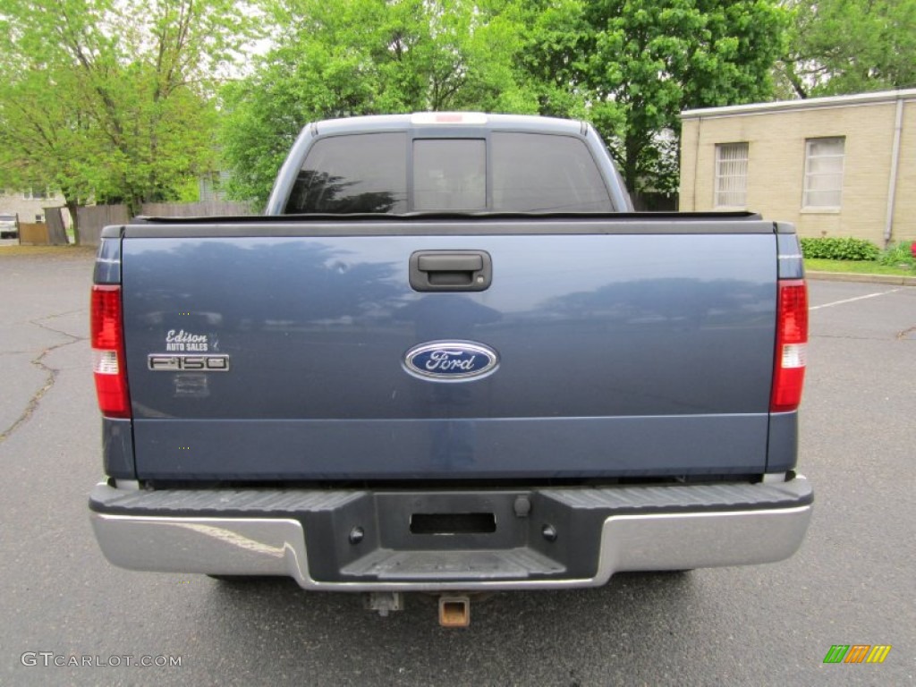 2004 F150 XLT SuperCrew 4x4 - Medium Wedgewood Blue Metallic / Medium/Dark Flint photo #6