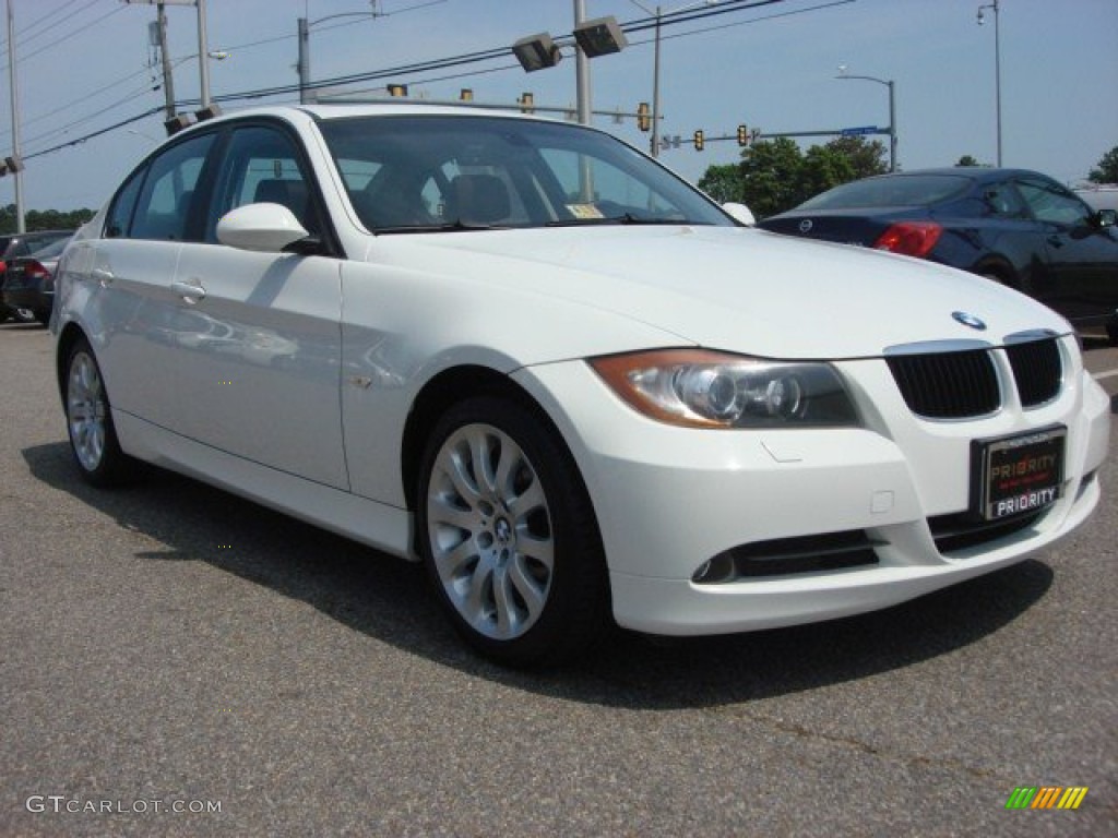 2008 3 Series 328xi Sedan - Alpine White / Terra Dakota Leather photo #9