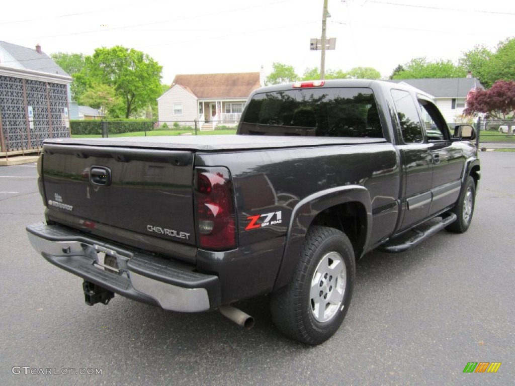 2004 Silverado 1500 Z71 Extended Cab 4x4 - Dark Gray Metallic / Dark Charcoal photo #8