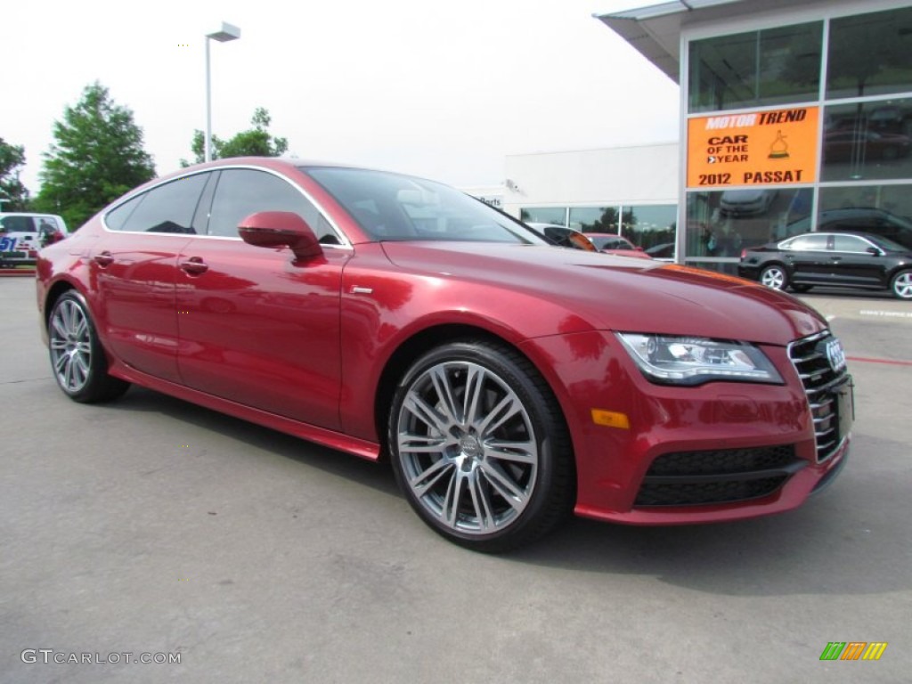 Garnet Red Pearl Effect 2012 Audi A7 3.0T quattro Premium Exterior Photo #64725957