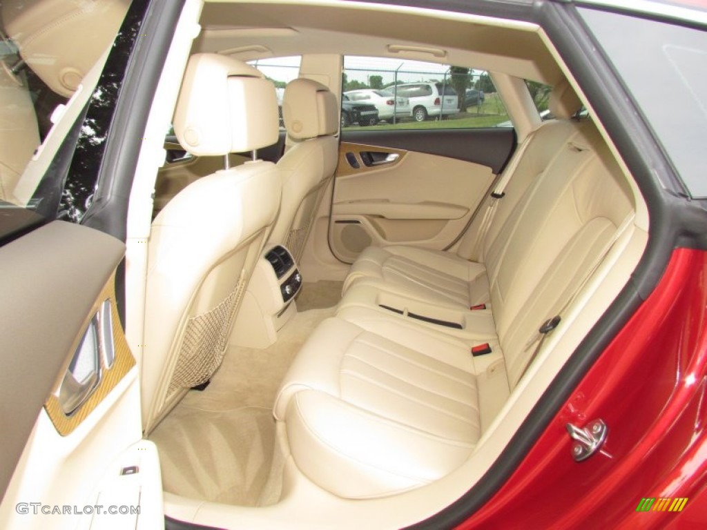 Velvet Beige Interior 2012 Audi A7 3.0T quattro Premium Photo #64726020
