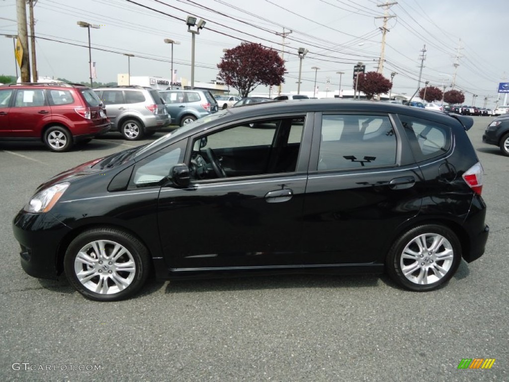 Crystal black pearl honda fit #4