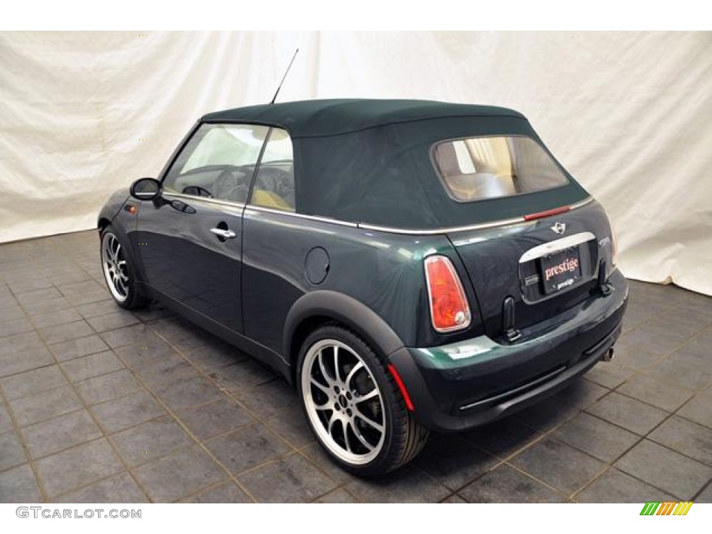 2005 Cooper Convertible - British Racing Green Metallic / Cordoba Beige photo #20