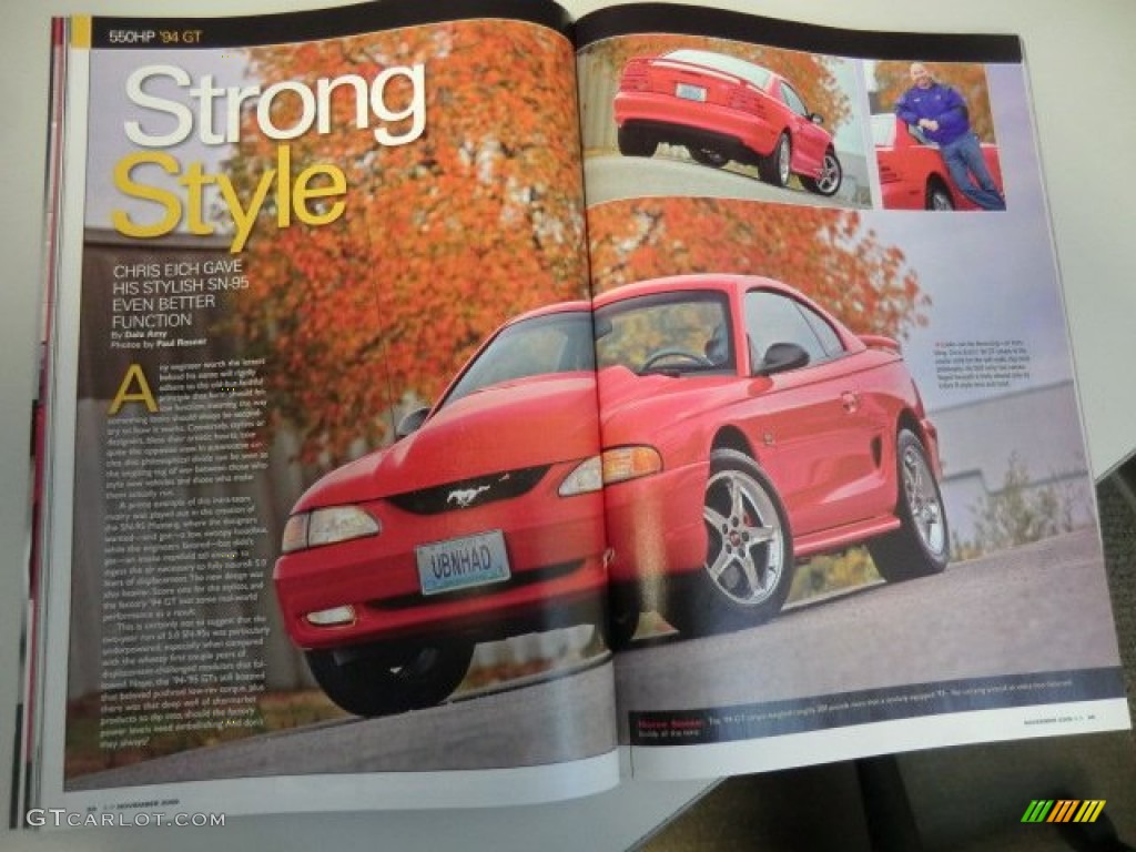 1994 Mustang GT Coupe - Rio Red / Grey photo #31