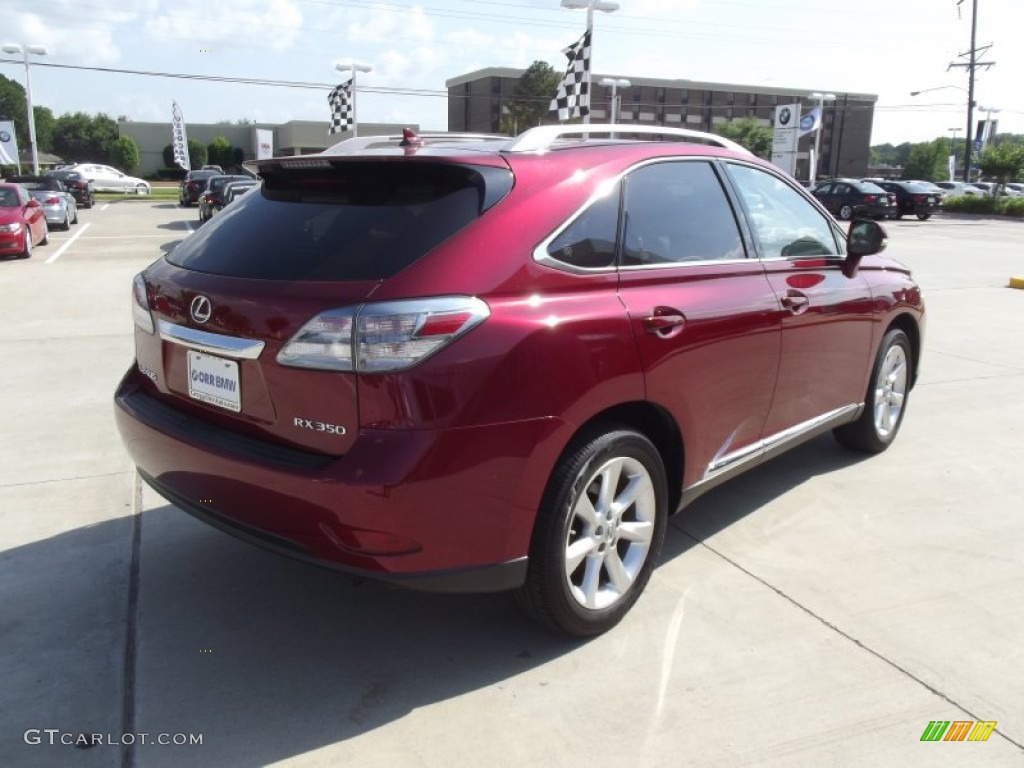 2010 RX 350 - Matador Red Mica / Parchment/Brown Walnut photo #3