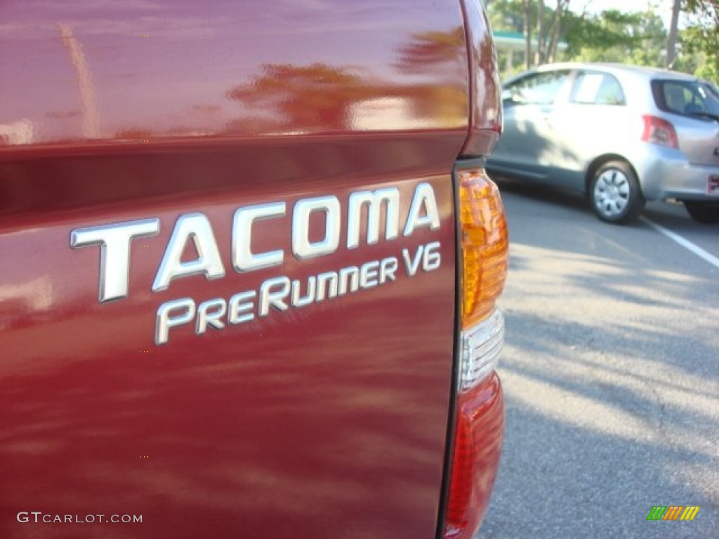 2004 Tacoma V6 PreRunner TRD Xtracab - Impulse Red Pearl / Oak photo #22