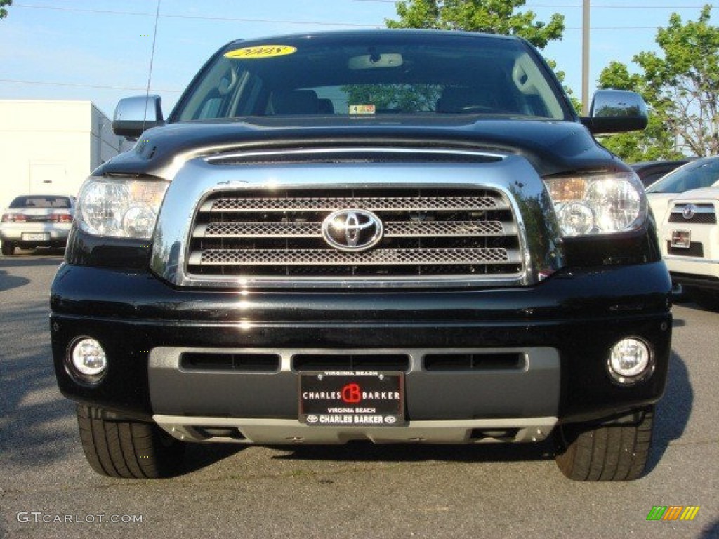 2008 Tundra Limited CrewMax 4x4 - Black / Graphite Gray photo #6