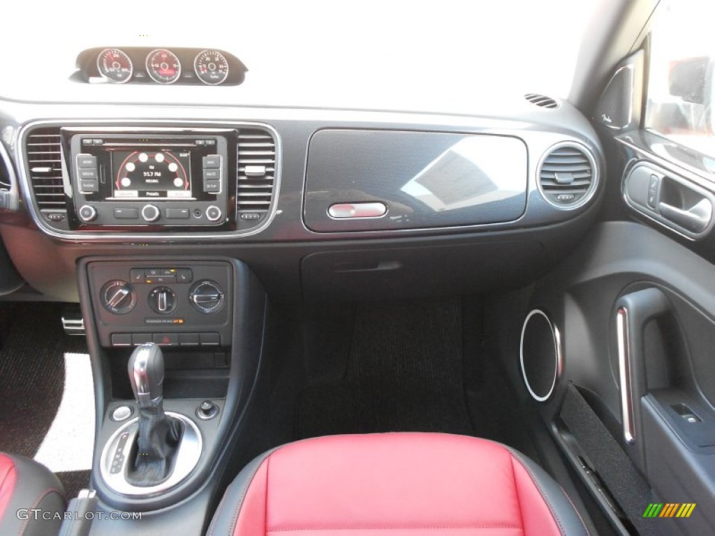 2012 Volkswagen Beetle Turbo Black/Red Dashboard Photo #64731861