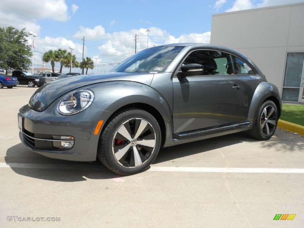 Platinum Gray Metallic 2012 Volkswagen Beetle Turbo Exterior Photo #64732143
