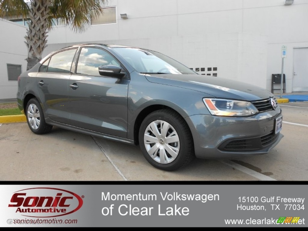 2012 Jetta SE Sedan - Platinum Gray Metallic / Titan Black photo #1