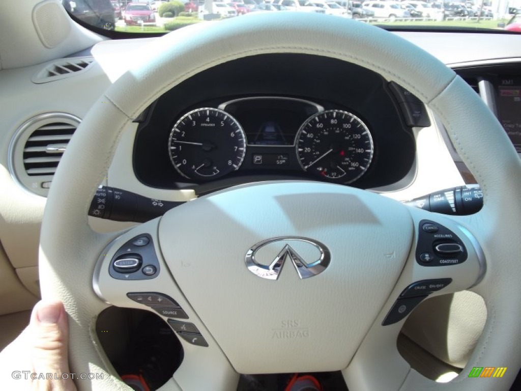 2013 Infiniti JX 35 Wheat Steering Wheel Photo #64733091