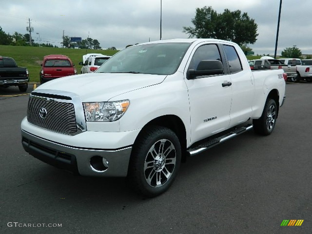 2012 Tundra TSS Double Cab - Super White / Graphite photo #7