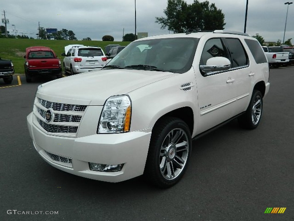 White Diamond Tricoat 2012 Cadillac Escalade Premium AWD Exterior Photo #64734702