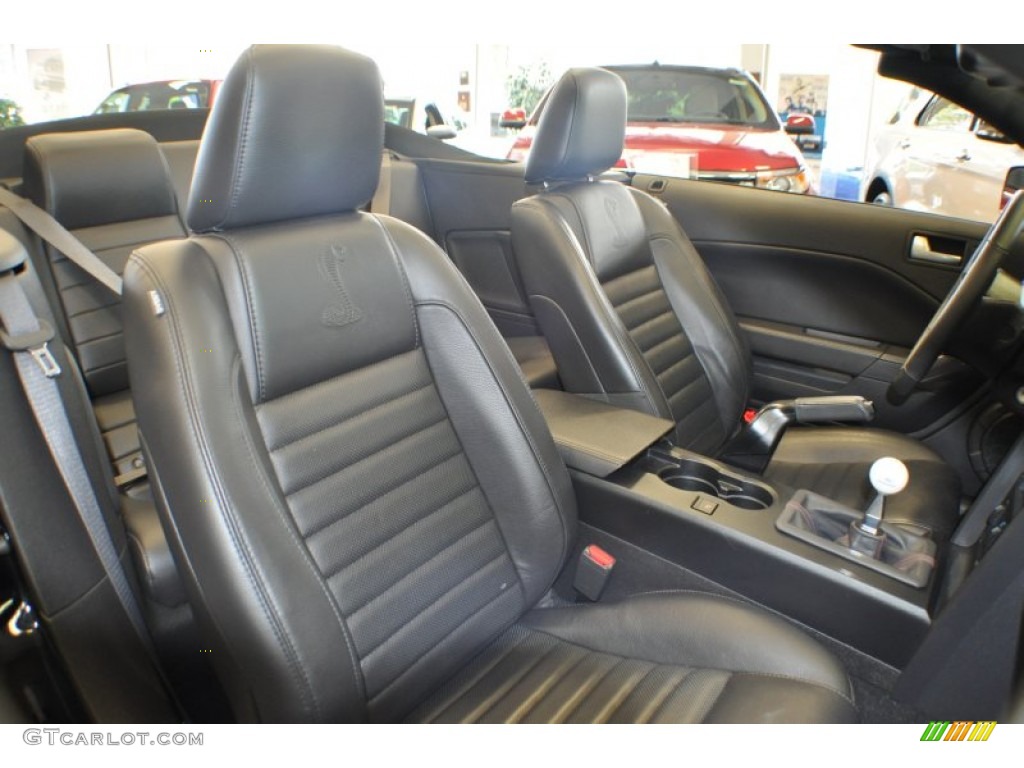 Black/Black Interior 2009 Ford Mustang Shelby GT500 Convertible Photo #64734993