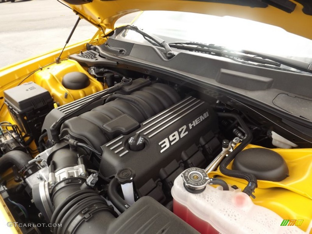 2012 Dodge Challenger SRT8 Yellow Jacket 6.4 Liter SRT HEMI OHV 16-Valve MDS V8 Engine Photo #64735781