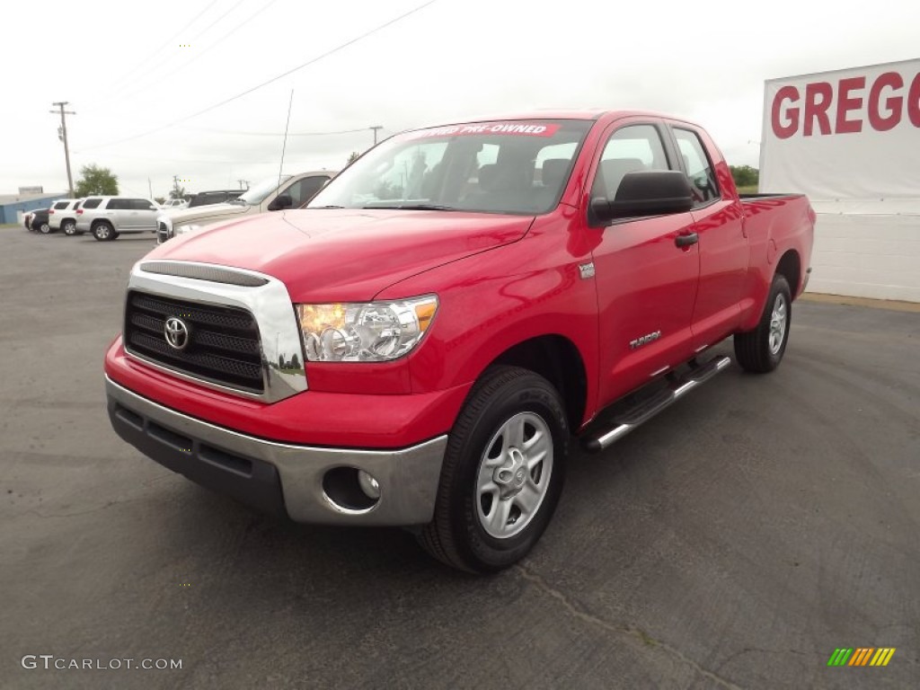 2009 Tundra Double Cab - Radiant Red / Graphite Gray photo #3