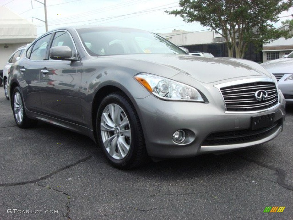 2011 M 37 Sedan - Platinum Graphite / Graphite photo #1