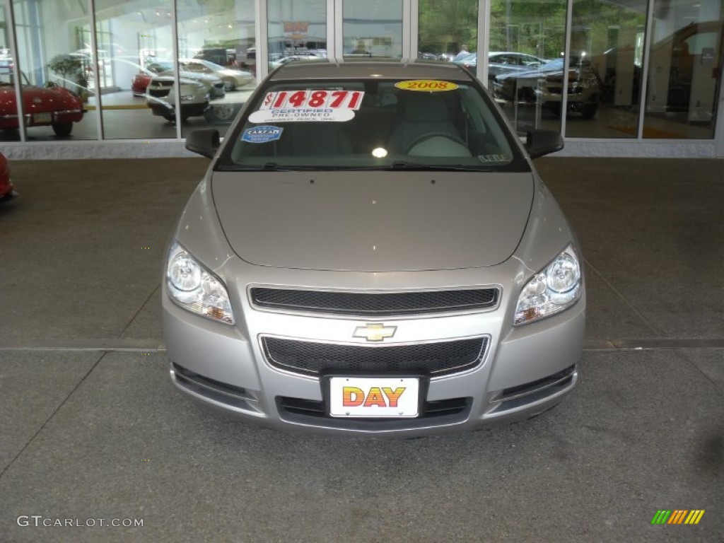2008 Malibu LS Sedan - Silverstone Metallic / Titanium Gray photo #2