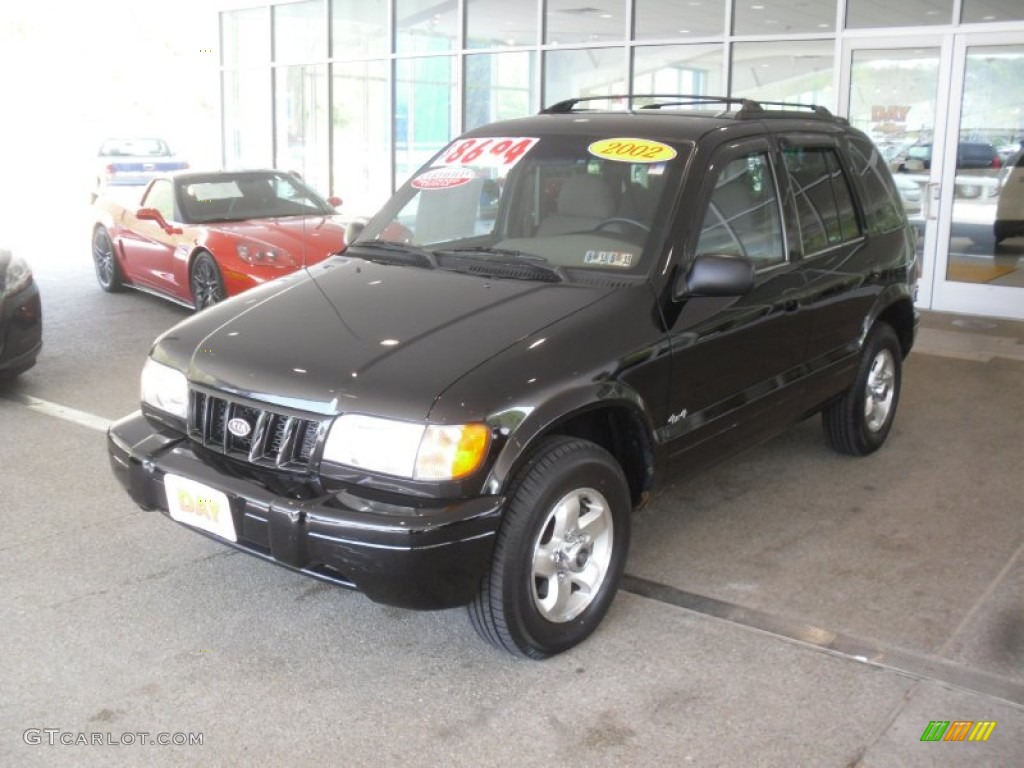 2002 Sportage 4x4 - Black / Gray photo #3