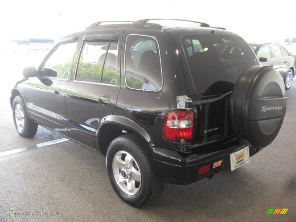 2002 Sportage 4x4 - Black / Gray photo #4