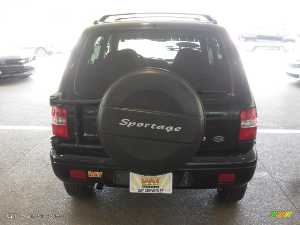 2002 Sportage 4x4 - Black / Gray photo #5