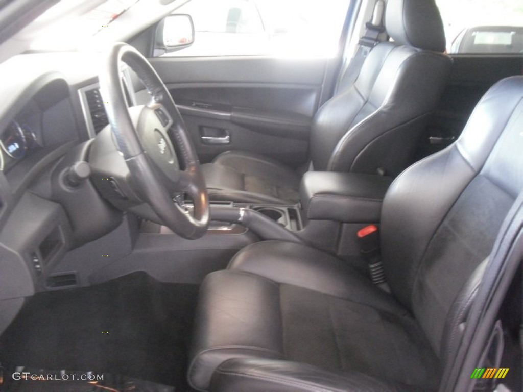 Dark Slate Gray Royale Leather Interior 2009 Jeep Grand Cherokee SRT-8 4x4 Photo #64737411