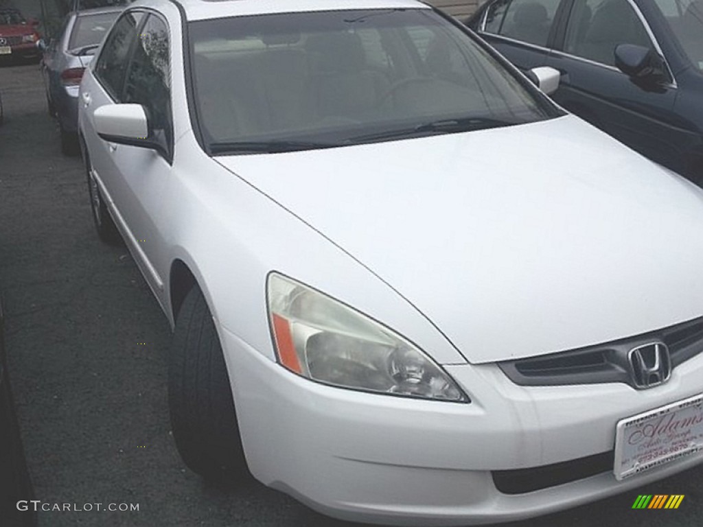 2003 Accord EX V6 Sedan - Taffeta White / Ivory photo #2