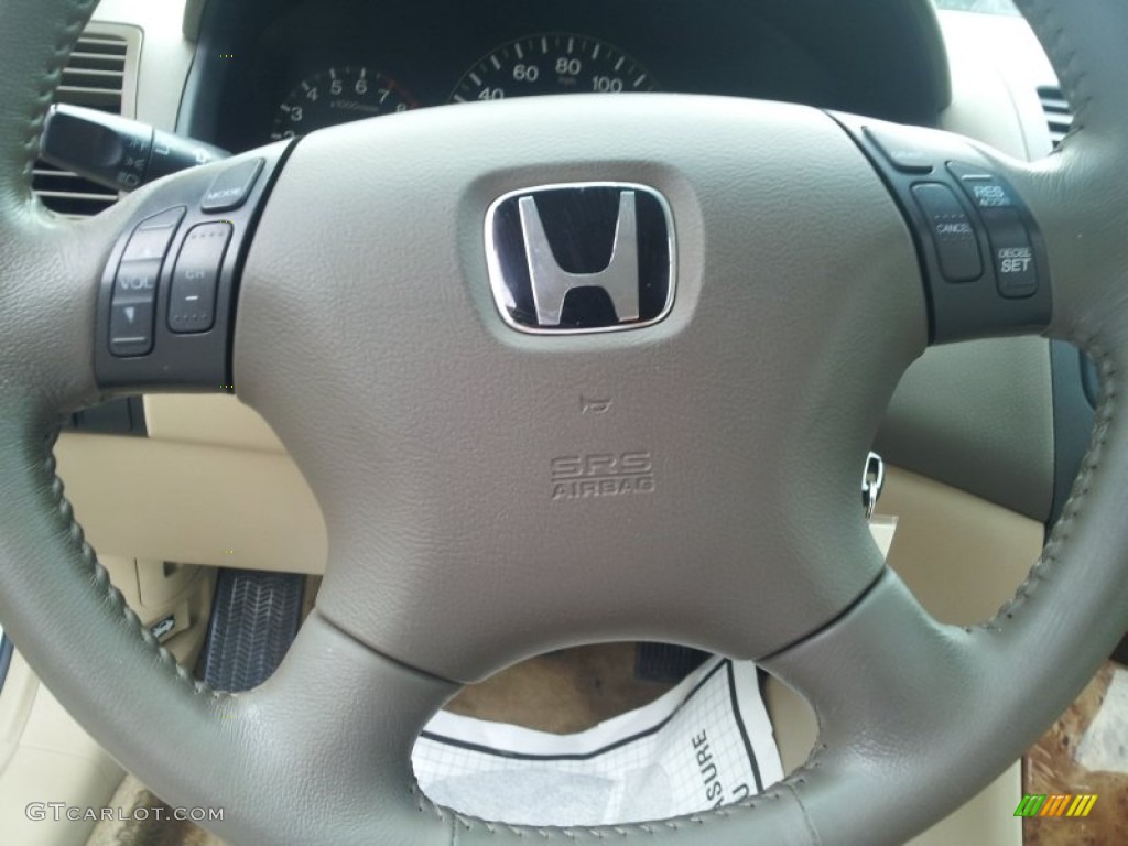 2003 Accord EX V6 Sedan - Taffeta White / Ivory photo #9
