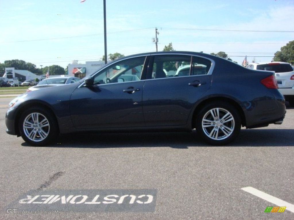 2010 G 37 x AWD Sedan - Blue Slate / Graphite photo #6