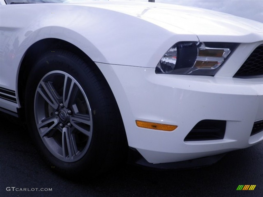 2011 Mustang V6 Premium Convertible - Performance White / Saddle photo #2