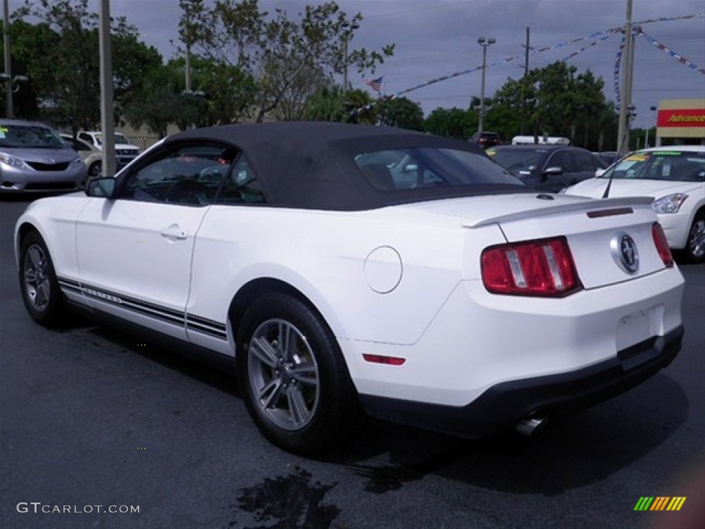 2011 Mustang V6 Premium Convertible - Performance White / Saddle photo #6